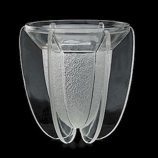 LALIQUE Rare "Myosotis" vase