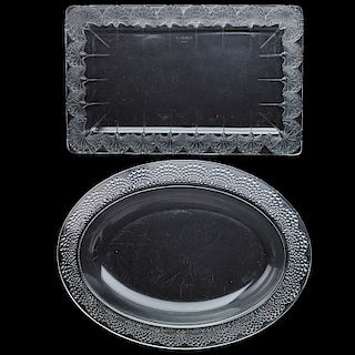 LALIQUE Tray and jardinière