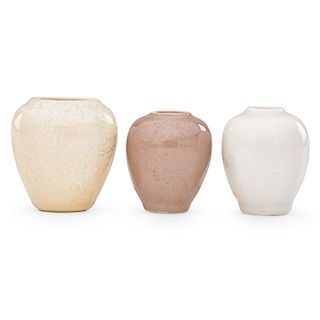 ADELAIDE ROBINEAU Three miniature vases
