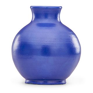 PEWABIC Cobalt blue vase