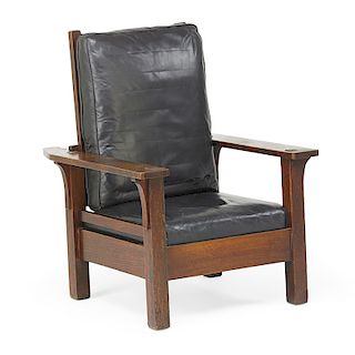 L. & J.G. STICKLEY Flat-arm Morris chair