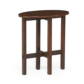 STICKLEY BROTHERS Oval side table