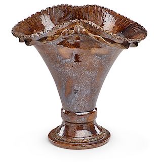 GEORGE OHR Large flower vase