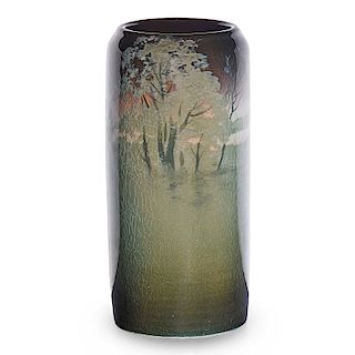 K. SHIRAYAMADANI; ROOKWOOD Iris Glaze vase