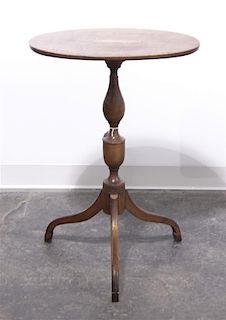 An American Maple Occasional Table, Height 29 1/4 x width 20 1/2 x depth 15 3/4 inches.