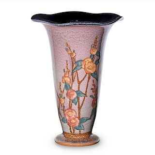 SARA SAX; ROOKWOOD Jewel Porcelain vase