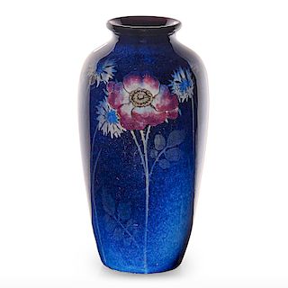HARRIET WILCOX; ROOKWOOD Black Opal vase