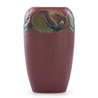 C.S. TODD; ROOKWOOD Modeled Mat vase