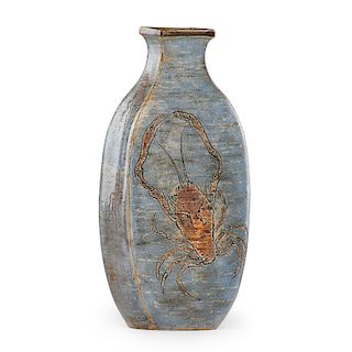 MARTIN BROTHERS Vase with crabs