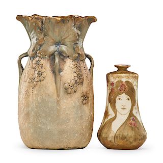 RIESSNER, STELLMACHER & KESSEL Two Amphora vases
