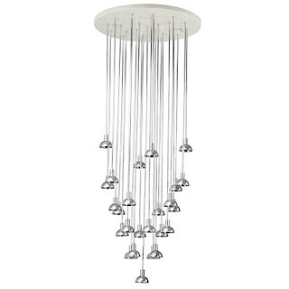 STYLE OF VERNER PANTON Flush-mount chandelier