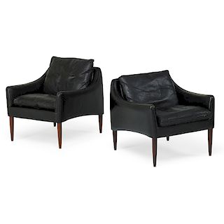 ILLUM WIKKELSO (Attr.) Pair of lounge chairs