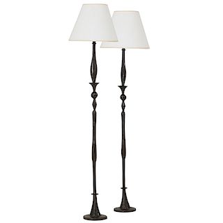 STYLE OF GIACOMETTI Pair of floor lamp bases