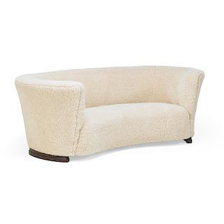 STYLE OF MOGENS LASSEN Curved sofa