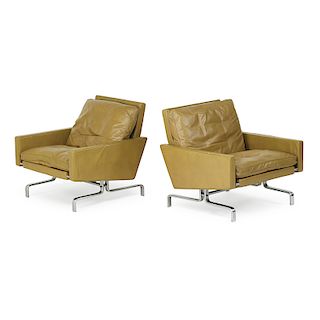 POUL KJAERHOLM Pair of lounge chairs