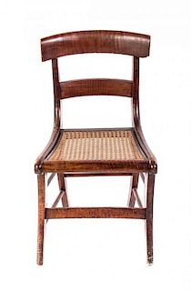 An American Maple Side Chair, Height 32 3/4 inches.