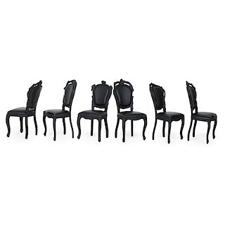 MAARTEN BAAS; MOOOI Six Smoke chairs