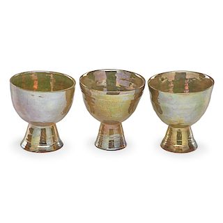 BEATRICE WOOD Three chalices