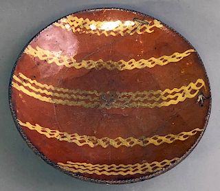 Large Redware Charger