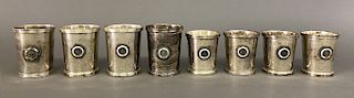 Eight Sterling Silver Julip Cups
