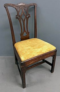 Delaware Valley Chippendale Mahogany Side Chair