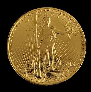1913 Twenty Dollar St. Gaudens Gold Coin