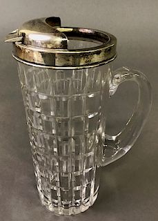 Hawkes Cut Glass & Cartier Sterling Pitcher