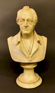 Alabaster Bust of Johann Wolfgang Von Goethe