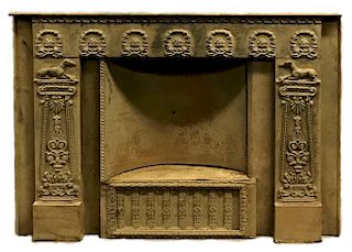 Victorian Metal Fireplace Surround Summer Cover