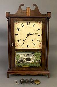 Eli & Samuel Terry Mahogany Clock