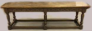 Jacobean Style Oak Console Table