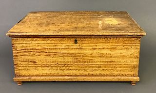 Original Paint Decorated Pine Storage Box