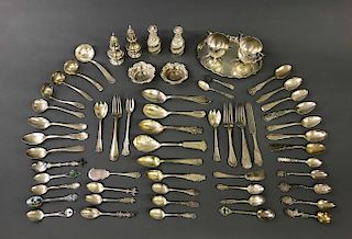 Sterling Silver Table / Flatware, Souvenir Spoons