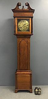 Pennsylvania Chippendale Cherry Tall Case Clock