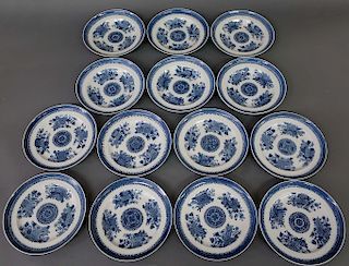 Fitzhugh Chinese Blue and White Porcelain Plates