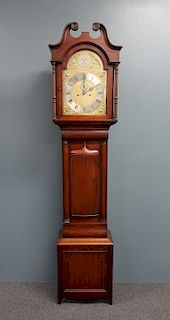 Mahogany Tall Case Clock with Eight-Day Works