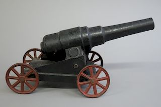 Metal Toy Cannon on Wheels
