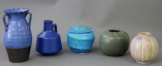 Five Pieces of Art Pottery