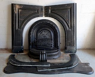 Victorian Slate and Cast Iron Fireplace