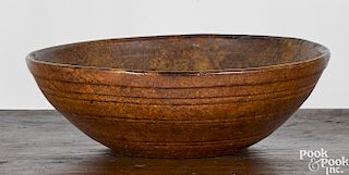 Large New England burlwood bowl