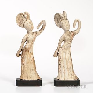 Two Tomb Pottery Figures