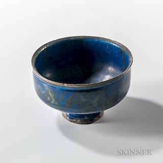 Deep Blue-glazed Stoneware Bowl
