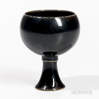 Black-glazed Stem Cup