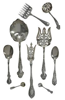 Thirty-Eight Pieces Sterling Flatware