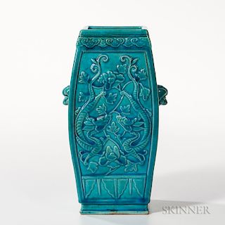 Turquoise-glazed Vase