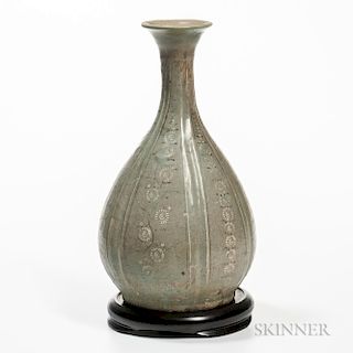 Sanggam  Celadon Stoneware Bottle