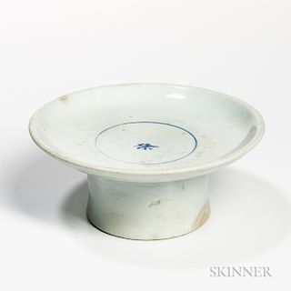 White Porcelain Ritual Footed Dish