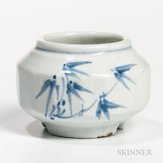 Blue and White Miniature Jar