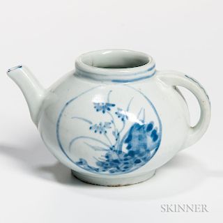 Blue and White Miniature Teapot