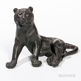 Cast Bronze Tiger